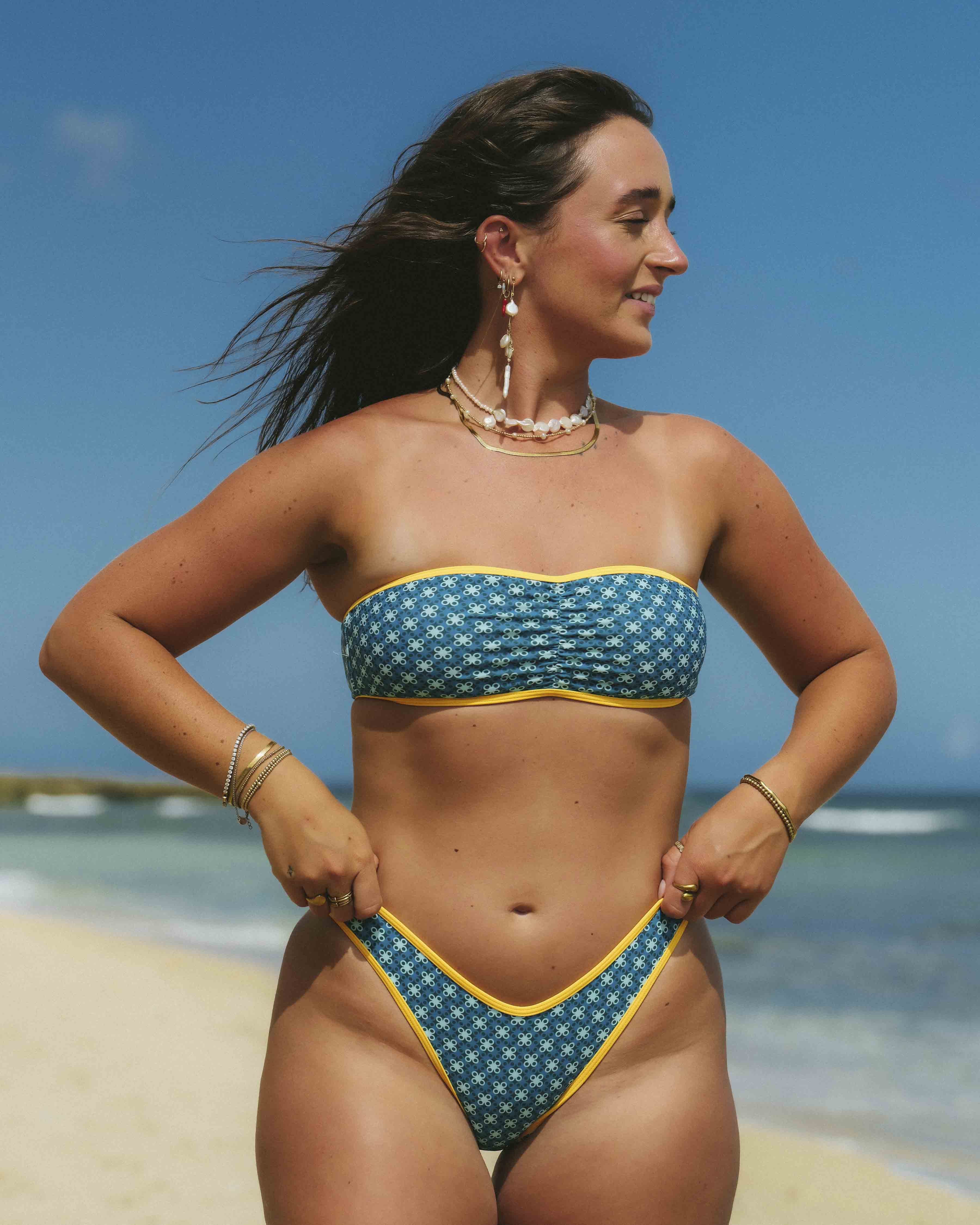 Lacy Cinched Bandeau Set - Image 5